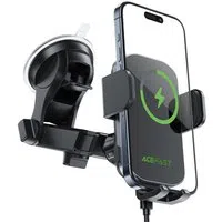 Caricabatterie Auto Wireless Acefast D53, 15W, 1.67A, Nero — 3