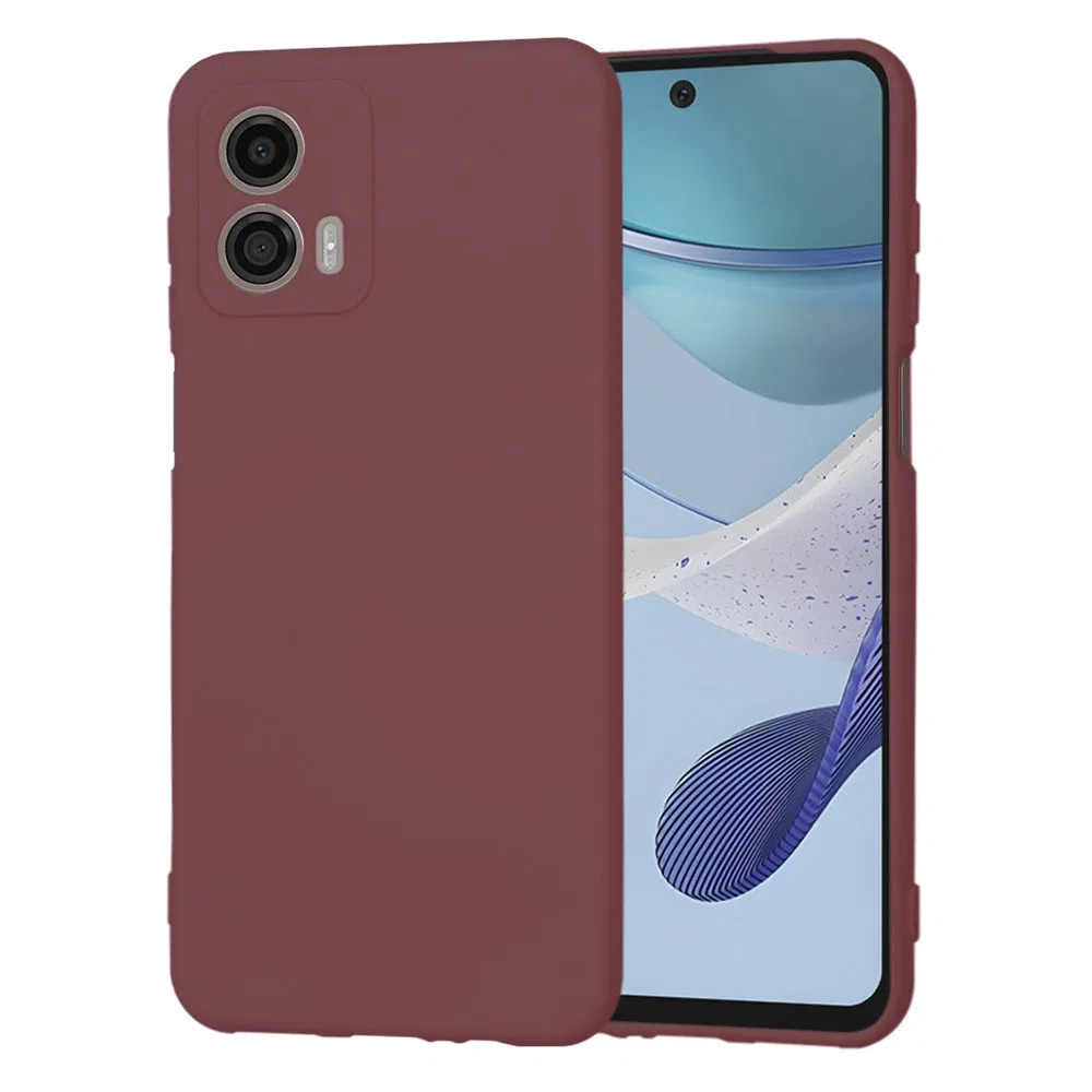 Custodia per Motorola Moto G53, Techsuit, SoftFlex, Vinaccia — 2