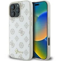 Custodia MagSafe per Apple iPhone 16 Pro, Guess, Peony Script, Bianca — 3