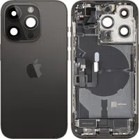 Copertura Batteria Apple iPhone 14 Pro, Con Scocca Centrale, Parti Complete, Nero (Space Black), Swap Premium — 3