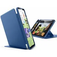 Custodia per Apple iPad Pro 11 (2024), ESR, Flip Hybrid con Porta Matita, Blu — 3