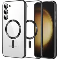 Custodia MagSafe per Samsung Galaxy S23+ S916, Techsuit, Luxury Crystal, Nera — 3
