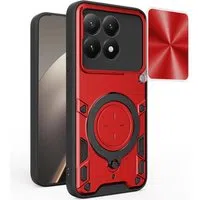 Custodia per Xiaomi 15T, Techsuit, CamGuard Pro, Rossa — 3