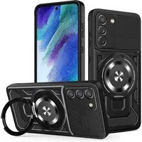 Custodia per Samsung Galaxy S21 FE 5G G990, Techsuit, RuggedCam, Nera — 3