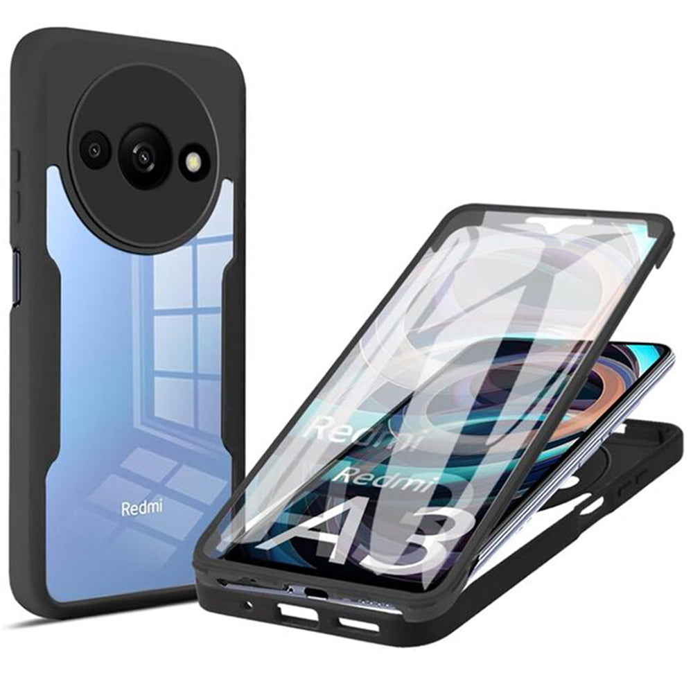Custodia per Xiaomi Redmi A3x / A3, Techsuit, ColorVerse 360, Nera