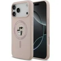 Custodia MagSafe per Apple iPhone 17 Pro Max, Karl Lagerfeld, Ring Karl & Choupette, Rosa — 3