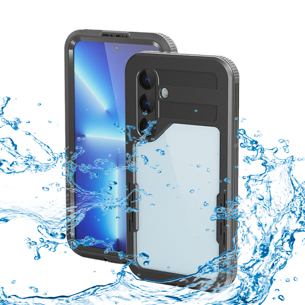 Custodia Waterproof per Samsung Galaxy S24 S921, ShellBox, Nera