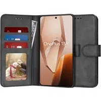 Custodia per OnePlus 13R, Techsuit, Diary Book, Nera — 3