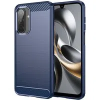Custodia per Samsung Galaxy A17 5G, Techsuit, Carbonio, Blu — 3