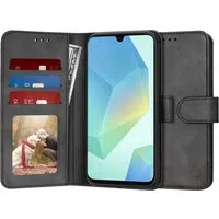 Custodia per Samsung Galaxy A16 5G A166 / A16 4G A165, Techsuit, Diary Book, Nera — 3