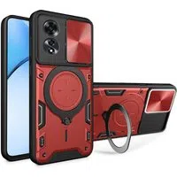 Custodia per Oppo A60, Techsuit, CamGuard Pro, Rossa — 3