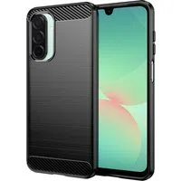 Custodia per Samsung Galaxy A26 A266, Techsuit, Carbonio, Nera — 3