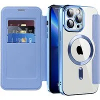 Custodia MagSafe per Apple iPhone 13 Pro Max, Techsuit, SmartMag Book, Blu — 3