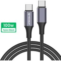 Cavo Dati e Ricarica USB-C - USB-C Techsuit PCB018, 100W, 1m, Nero — 3