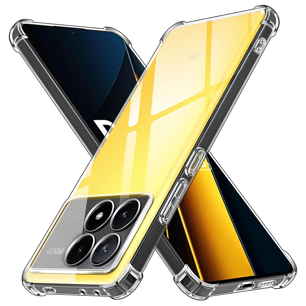 Custodia per Xiaomi Poco X6 Pro, Techsuit, Shockproof Clear, Trasparente