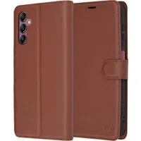 Custodia per Samsung Galaxy A14 A145 / A14 5G A146, Techsuit, Leather Folio, Marrone — 3