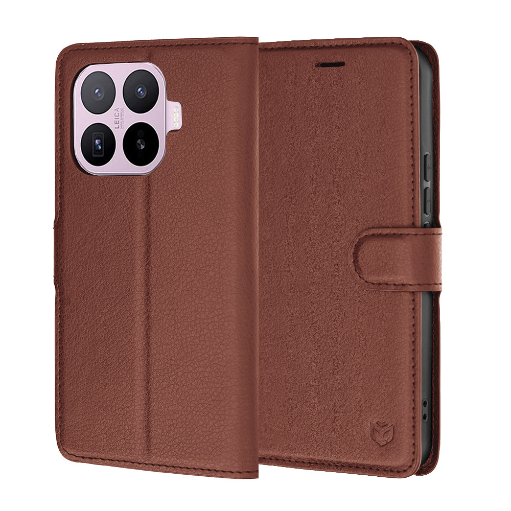 Techsuit Custodia per Xiaomi 17T, Techsuit, Leather Folio, Marrone