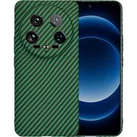 Custodia per Xiaomi 14 Ultra, Techsuit, Carbonite FiberShell, Verde — 3