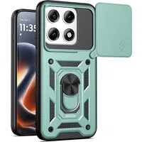 Custodia per Motorola Edge 70 Pro, Techsuit, CamShield, Verde — 3
