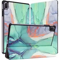 Custodia per Huawei MatePad 11.5 (2025), Techsuit, FoldPro Green Time, Multicolore — 3