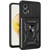 Custodia per Motorola Moto G73, Techsuit, CamShield, Nera — 3
