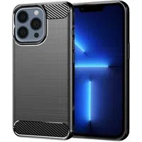 Custodia per Apple iPhone 13 Pro Max, Techsuit, Carbonio, Nera — 3