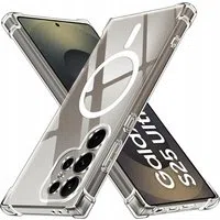 Custodia MagSafe per Samsung Galaxy S25 Ultra S938, Techsuit, Antiurto, Trasparente — 3