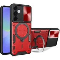 Custodia per Samsung Galaxy A36 A366, Techsuit, CamGuard Pro, Rossa — 3