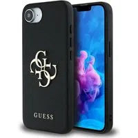 Custodia per Apple iPhone 17e / 16e, Guess, 4G Grained Big and Classic Logo, Nera — 3