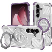 Techsuit Custodia per Samsung Galaxy S25+ S936, Techsuit, Carbon Shield Pro, Viola — 2