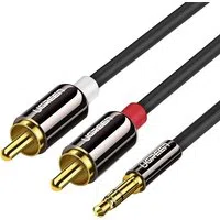 Cavo Audio 3.5mm - 2 x RCA UGREEN AV116, 2m, Nero — 3