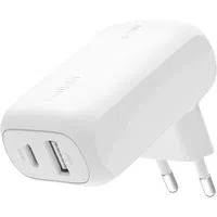 Caricatore da rete Belkin BoostCharge Dual, 42W, 3A, 1 x USB-A - 1 x USB-C, Bianco WCB009vfWH — 3