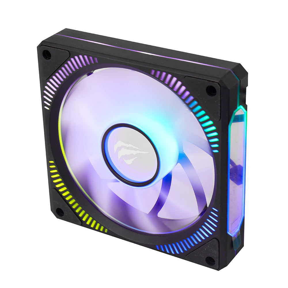 Ventilatore HAVIT F2096, RGB, 1800RPM, 30dB, 3W, Nero