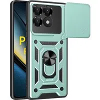 Custodia per Xiaomi Poco F6 Pro, Techsuit, CamShield, Verde — 3