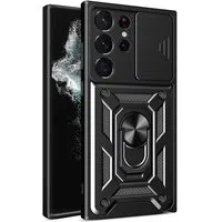 Custodia per Samsung Galaxy S22 Ultra 5G S908, Techsuit, CamShield, Nera — 3
