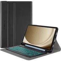 Custodia con Tastiera per Samsung Galaxy Tab A9+, Techsuit, CozyTab, Nera — 3