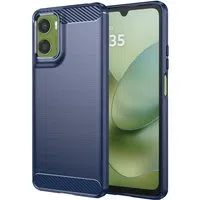 Custodia per Motorola Moto G06 Power / G06, Techsuit, Carbonio, Blu — 3