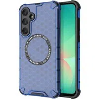 Custodia MagSafe per Samsung Galaxy A26 A266, Techsuit, HoneyComb Shield, Blu — 3