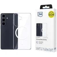 Custodia MagSafe per Samsung Galaxy S26 S942, 3MK, Clear MagCase, Trasparente — 3