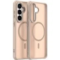 Custodia MagSafe per Samsung Galaxy S26 Plus S947, Techsuit, HaloFrost II, Dorata — 3