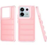 Custodia per Xiaomi Poco X6 / Note 13 Pro 5G, Techsuit, Wave Shield, Rosa — 3