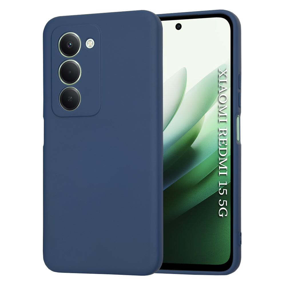 Custodia per Xiaomi Redmi 15 5G / 15 4G, Techsuit, SoftFlex, Blu scuro