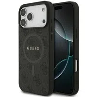 Custodia MagSafe per Apple iPhone 17 Pro Max, Guess, 4G Ring Classic Logo, Nera — 3