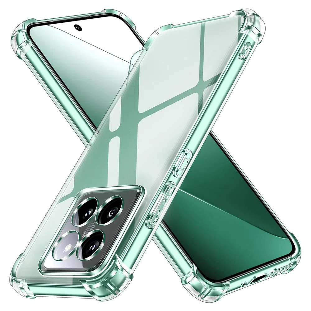 Custodia per Xiaomi 14 Pro, Techsuit, Shockproof Clear, Trasparente — 2