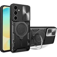 Custodia per Samsung Galaxy S24 FE S721, Techsuit, CamGuard Pro, Nera — 3