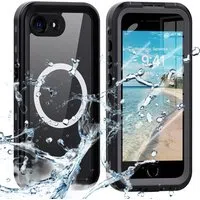 Custodia MagSafe Waterproof per Apple iPhone 17e / 16e, Techsuit, Shellbox, Nera — 3