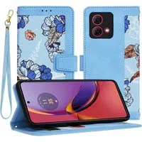 Custodia per Motorola Moto G84, Techsuit, FlipCraft, Blu — 3
