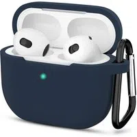 Custodia Techsuit Silicone per Apple AirPods 3, Blu Navy — 3