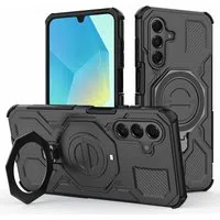 Custodia per Samsung Galaxy A16 5G A166 / A16 4G A165, Techsuit, Carbon Shield Pro, Nera — 3