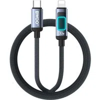 Cavo Dati e Ricarica USB-C - Lightning BWOO X324CL Display, 30W, 1m, Nero — 3